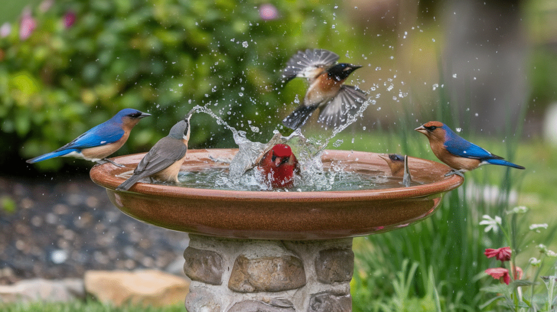 Bring Nature Closer with a Beautiful Bird Bath in Your Garden