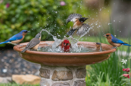 Bring Nature Closer with a Beautiful Bird Bath in Your Garden