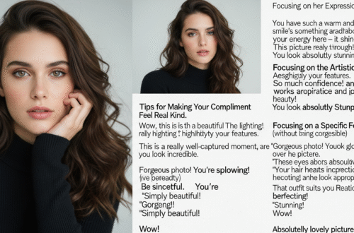How to Compliment a Beautiful Girl Picture